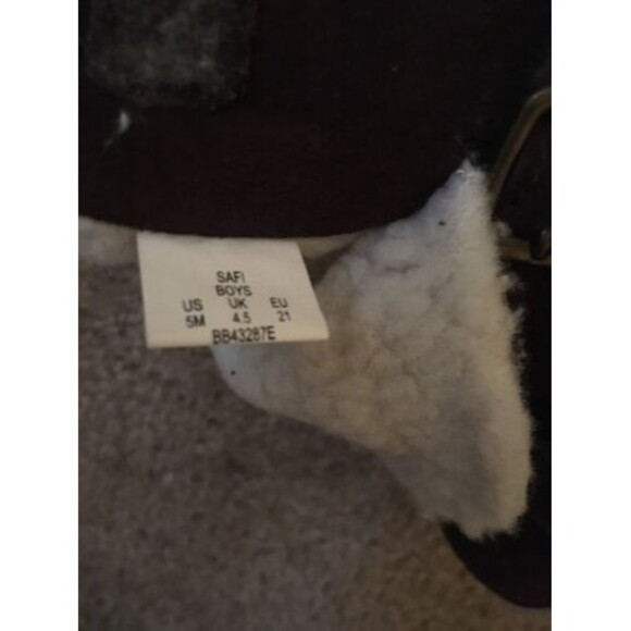 Stride Rite Toddler Boys Child Faux Fur Lined Brown Boots Size 5 Winter - Picture 6 of 10